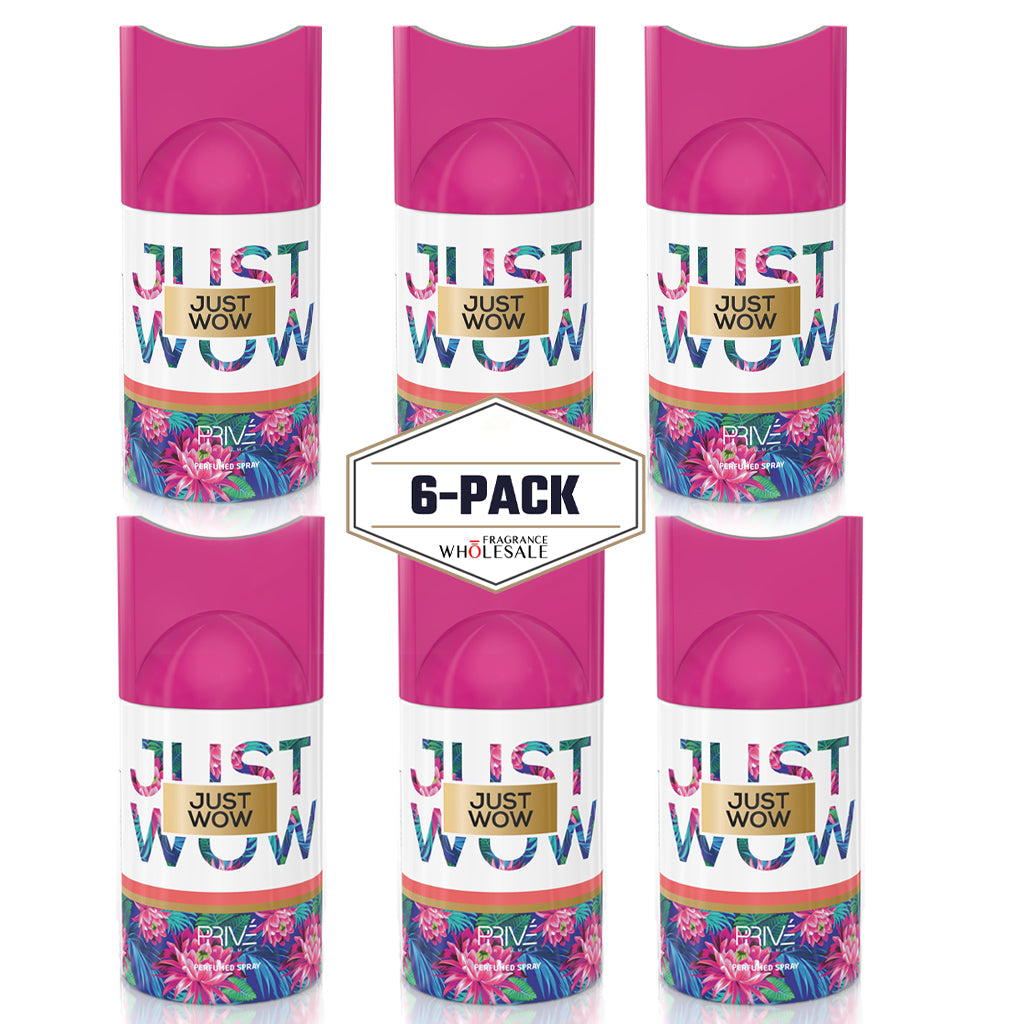 Just Wow Perfume Deodorant 6X PACK ✨ 250ML | A Refreshing and Exotic Tropical Scent